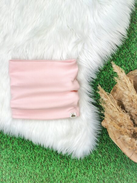 Šalle - Pūderrozā (rievotas kokvilnas trikotāža)