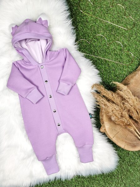 Siltināts Romperis "Lapsa"- Ceriņkrāsā