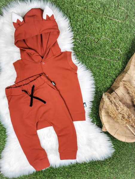 Komplekts "Lapsa" veste+ bikses- Sarkanbrūns