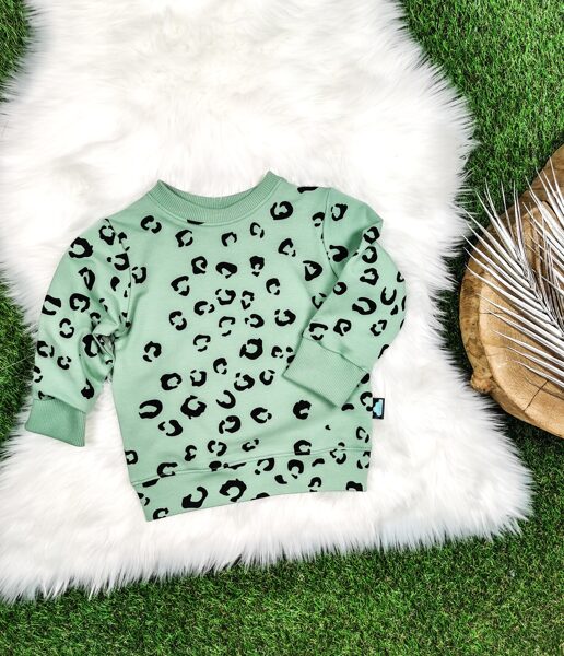 Džemperis "Leopards"- Dūmakaini zaļš