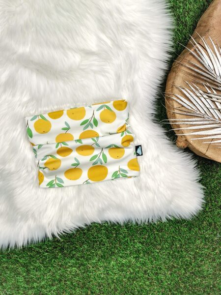 Šalle "Citroni"  (Plāna kokvilnas trikotāža)