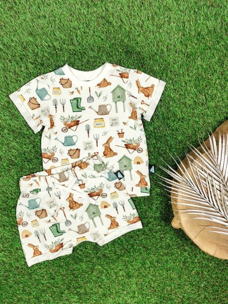 Komplekts Tkrekls + šorti ""Vasara" (plāna kokvilnas trikotāža)