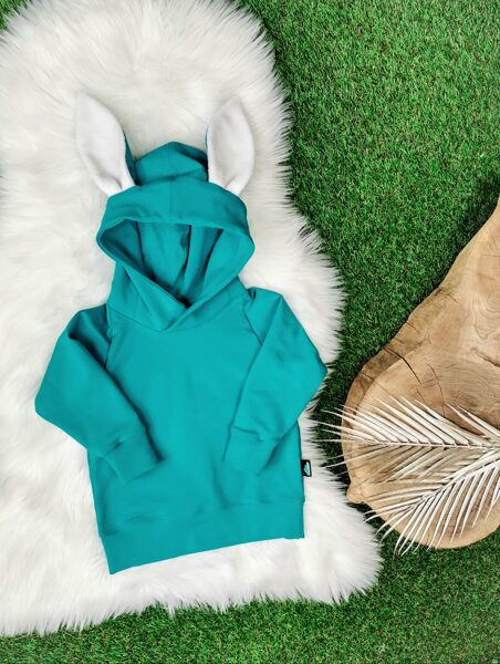 Džemperis "Zaķis"- Tirkīza zils